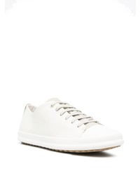 hellbeige Leder niedrige Sneakers von Camper