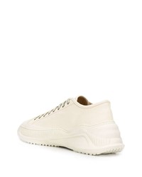 hellbeige Leder niedrige Sneakers von Oamc