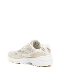 hellbeige Leder niedrige Sneakers von Fila