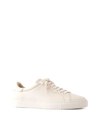 hellbeige Leder niedrige Sneakers von Axel Arigato