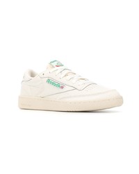 hellbeige Leder niedrige Sneakers von Reebok