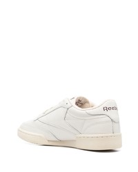 hellbeige Leder niedrige Sneakers von Reebok