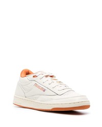 hellbeige Leder niedrige Sneakers von Reebok