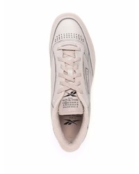 hellbeige Leder niedrige Sneakers von Maison Margiela x Reebok