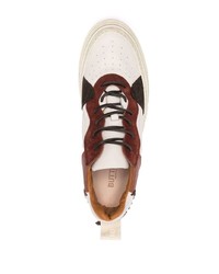 hellbeige Leder niedrige Sneakers von Buttero