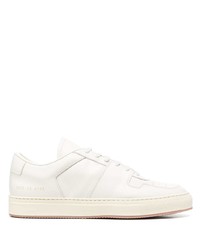 hellbeige Leder niedrige Sneakers von Common Projects