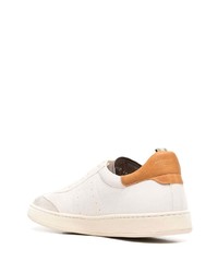 hellbeige Leder niedrige Sneakers von Officine Creative