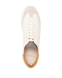 hellbeige Leder niedrige Sneakers von Officine Creative