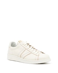 hellbeige Leder niedrige Sneakers von VISVIM