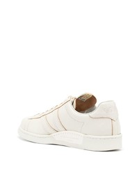 hellbeige Leder niedrige Sneakers von VISVIM