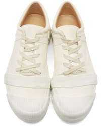 hellbeige Leder niedrige Sneakers von Boris Bidjan Saberi