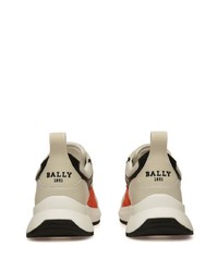 hellbeige Leder niedrige Sneakers von Bally