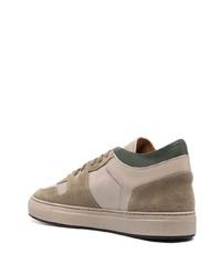 hellbeige Leder niedrige Sneakers von Common Projects