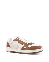 hellbeige Leder niedrige Sneakers von Axel Arigato