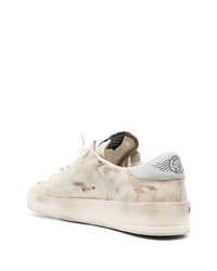 hellbeige Leder niedrige Sneakers von Golden Goose