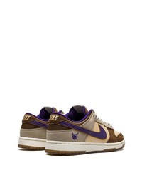 hellbeige Leder niedrige Sneakers von Nike