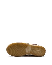 hellbeige Leder niedrige Sneakers von Nike