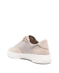 hellbeige Leder niedrige Sneakers von Timberland