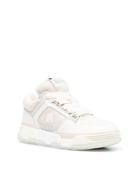 hellbeige Leder niedrige Sneakers von Amiri