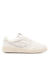 hellbeige Leder niedrige Sneakers von Enterprise Japan