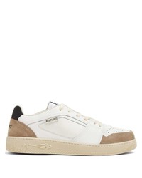 hellbeige Leder niedrige Sneakers von Enterprise Japan