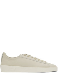 hellbeige Leder niedrige Sneakers von Essentials