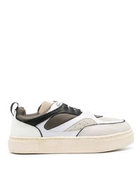 hellbeige Leder niedrige Sneakers von Eytys