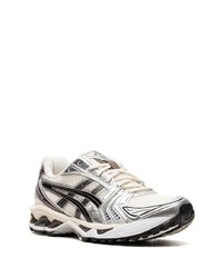 hellbeige Leder niedrige Sneakers von Asics