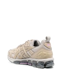 hellbeige Leder niedrige Sneakers von Asics