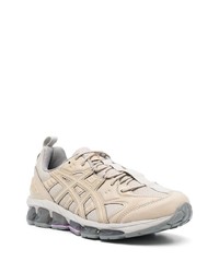 hellbeige Leder niedrige Sneakers von Asics