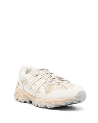 hellbeige Leder niedrige Sneakers von Asics