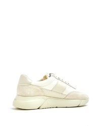 hellbeige Leder niedrige Sneakers von Axel Arigato