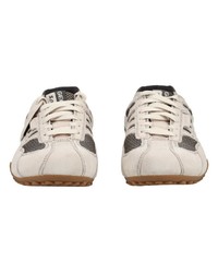 hellbeige Leder niedrige Sneakers von Geox
