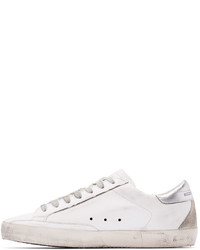 hellbeige Leder niedrige Sneakers von Golden Goose Deluxe Brand