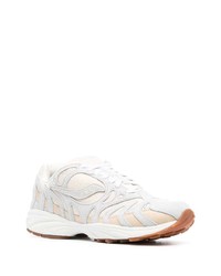 hellbeige Leder niedrige Sneakers von Saucony