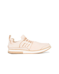 hellbeige Leder niedrige Sneakers von Hender Scheme