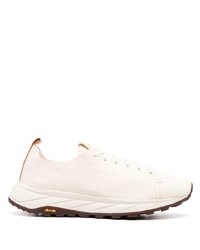 hellbeige Leder niedrige Sneakers von Henderson Baracco