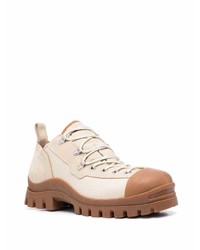 hellbeige Leder niedrige Sneakers von JW Anderson