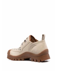 hellbeige Leder niedrige Sneakers von JW Anderson