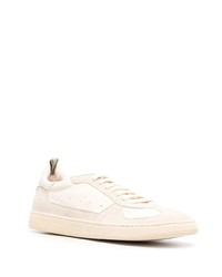 hellbeige Leder niedrige Sneakers von Officine Creative