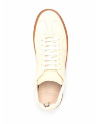 hellbeige Leder niedrige Sneakers von Officine Creative