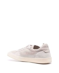 hellbeige Leder niedrige Sneakers von Officine Creative