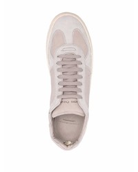 hellbeige Leder niedrige Sneakers von Officine Creative