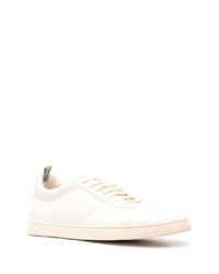 hellbeige Leder niedrige Sneakers von Officine Creative