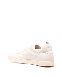 hellbeige Leder niedrige Sneakers von Officine Creative