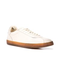 hellbeige Leder niedrige Sneakers von Officine Creative