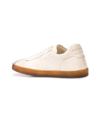 hellbeige Leder niedrige Sneakers von Officine Creative