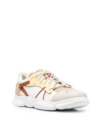 hellbeige Leder niedrige Sneakers von Camper