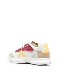 hellbeige Leder niedrige Sneakers von Camper