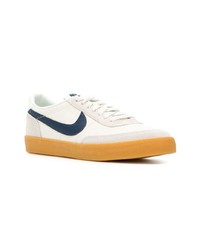 hellbeige Leder niedrige Sneakers von Nike